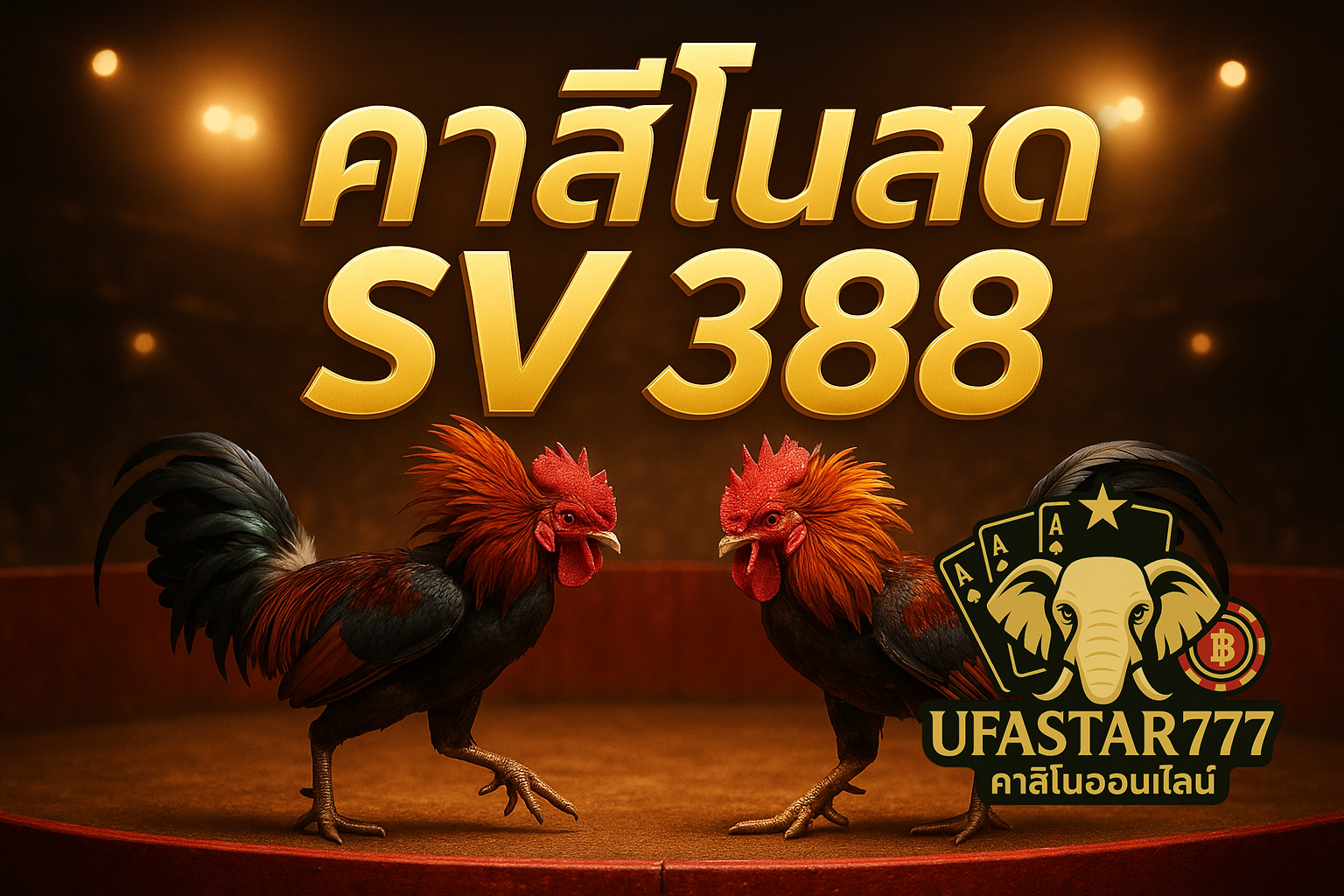 UFASTAR777 คาสิโนสด SV 388 แทงไก่ชนสด ลุ้นมันส์ทุกคู่ถ่ายทอดสด