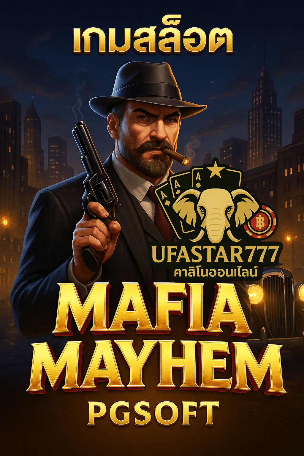UFASTAR777 เกมสล็อต MAFIA MAYHEM PGSOFT แก๊งเจ้าพ่อระเบิดโบนัส
