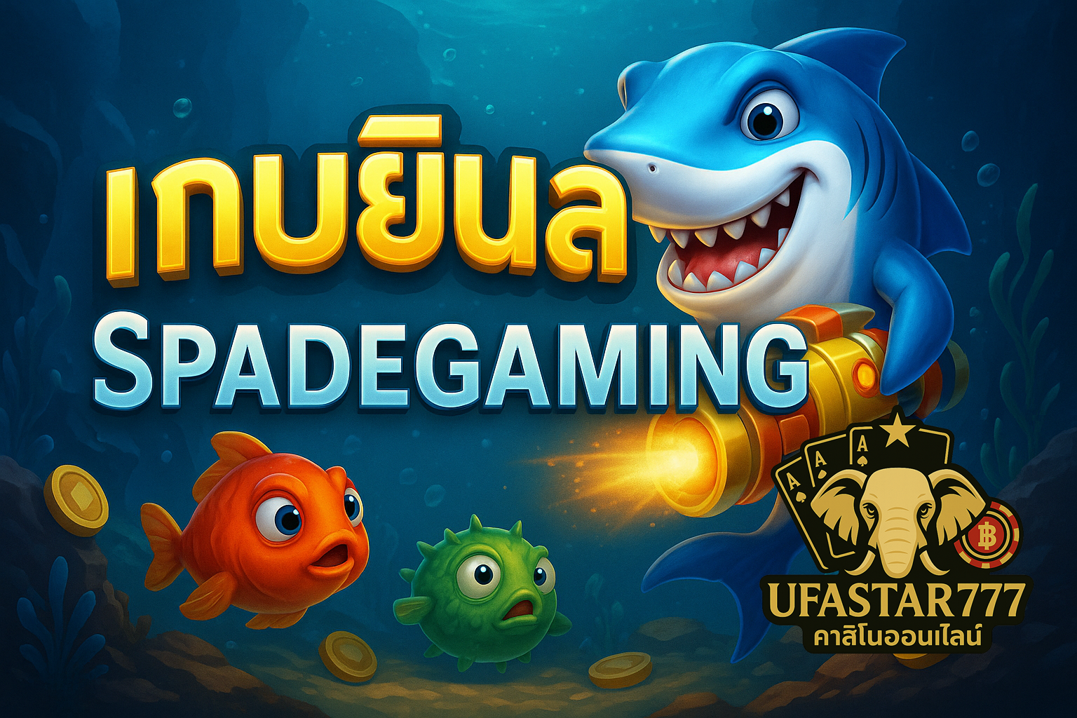 เกมยิงปลา Spadegaming แตกง่าย สนุกทุกนัด ยิงมันส์กับ UFASTAR777