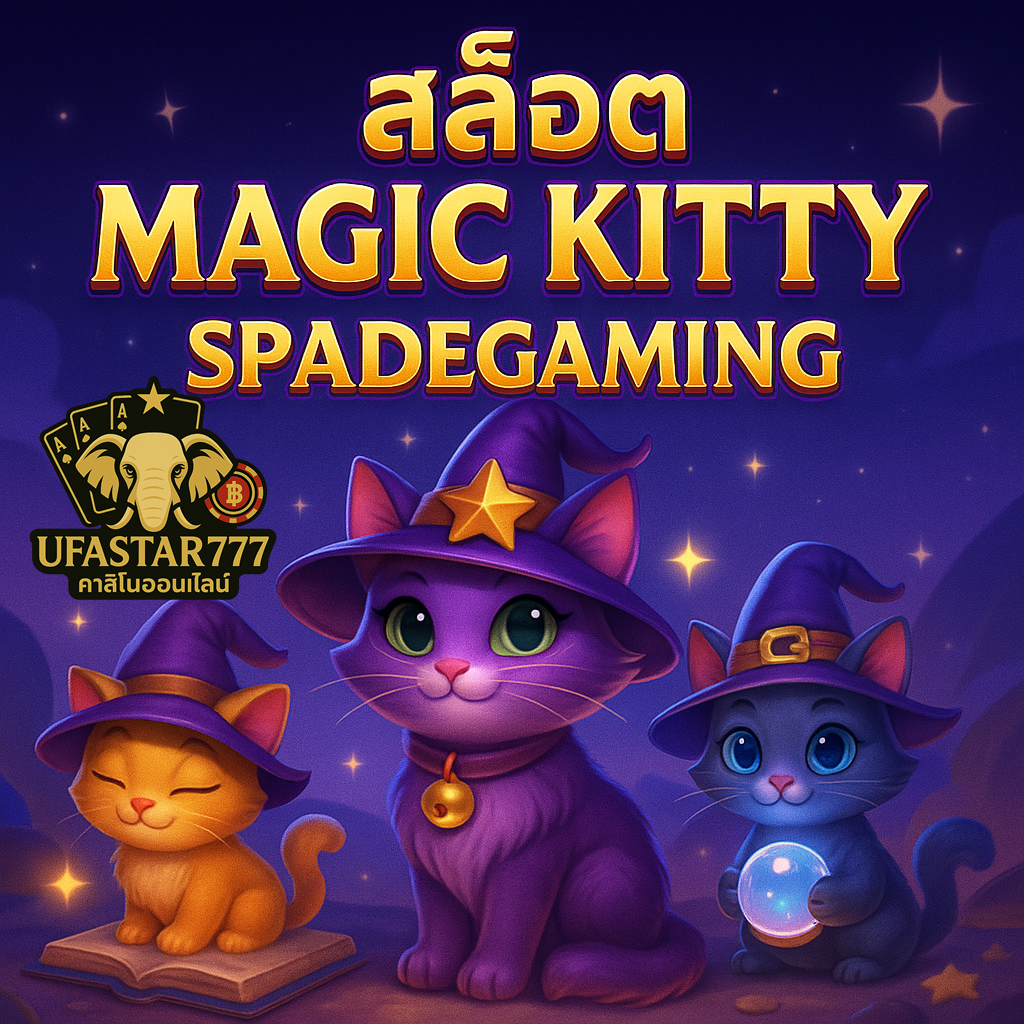 UFASTAR777 สล็อต MAGIC KITTY SPADEGAMING แมวเวทย์แจกโบนัสรัว