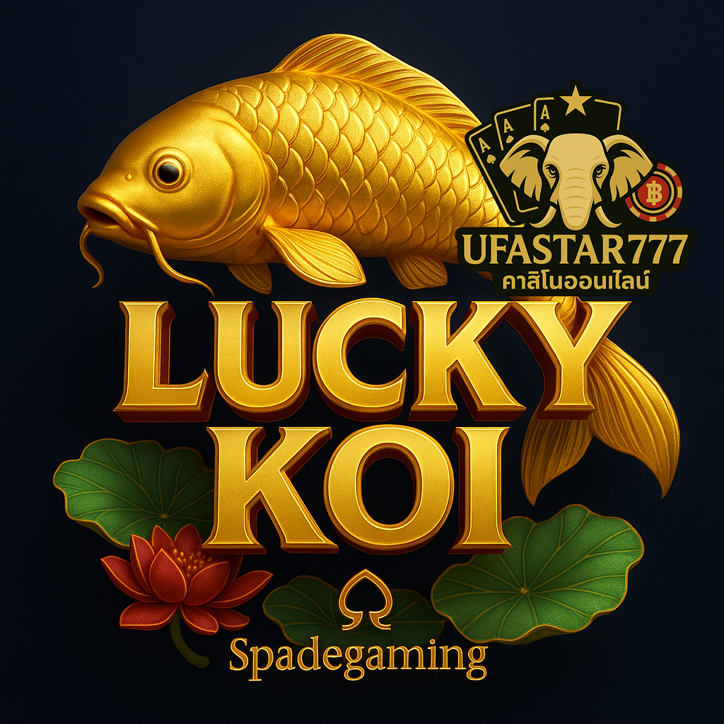 UFASTAR777: เกมสล็อต LUCKY KOI Spadegaming ปลาคาร์ฟนำโชค
