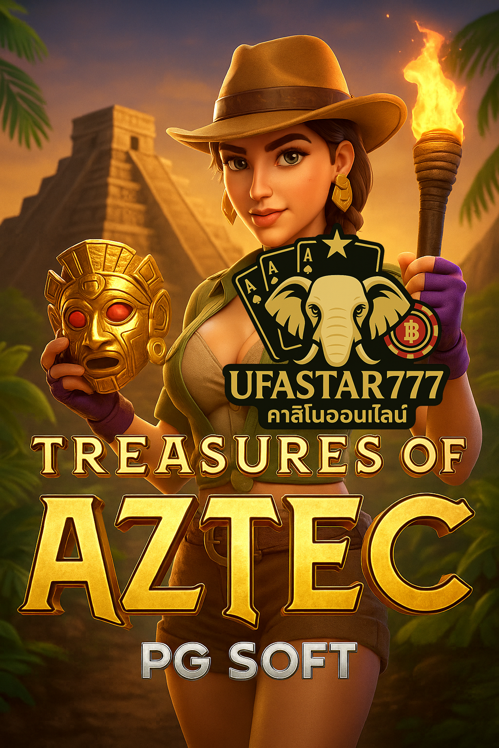 UFASTAR777 พาเปิดตำนานสมบัติแอซเทคใน TREASURES OF AZTEC PGSOFT