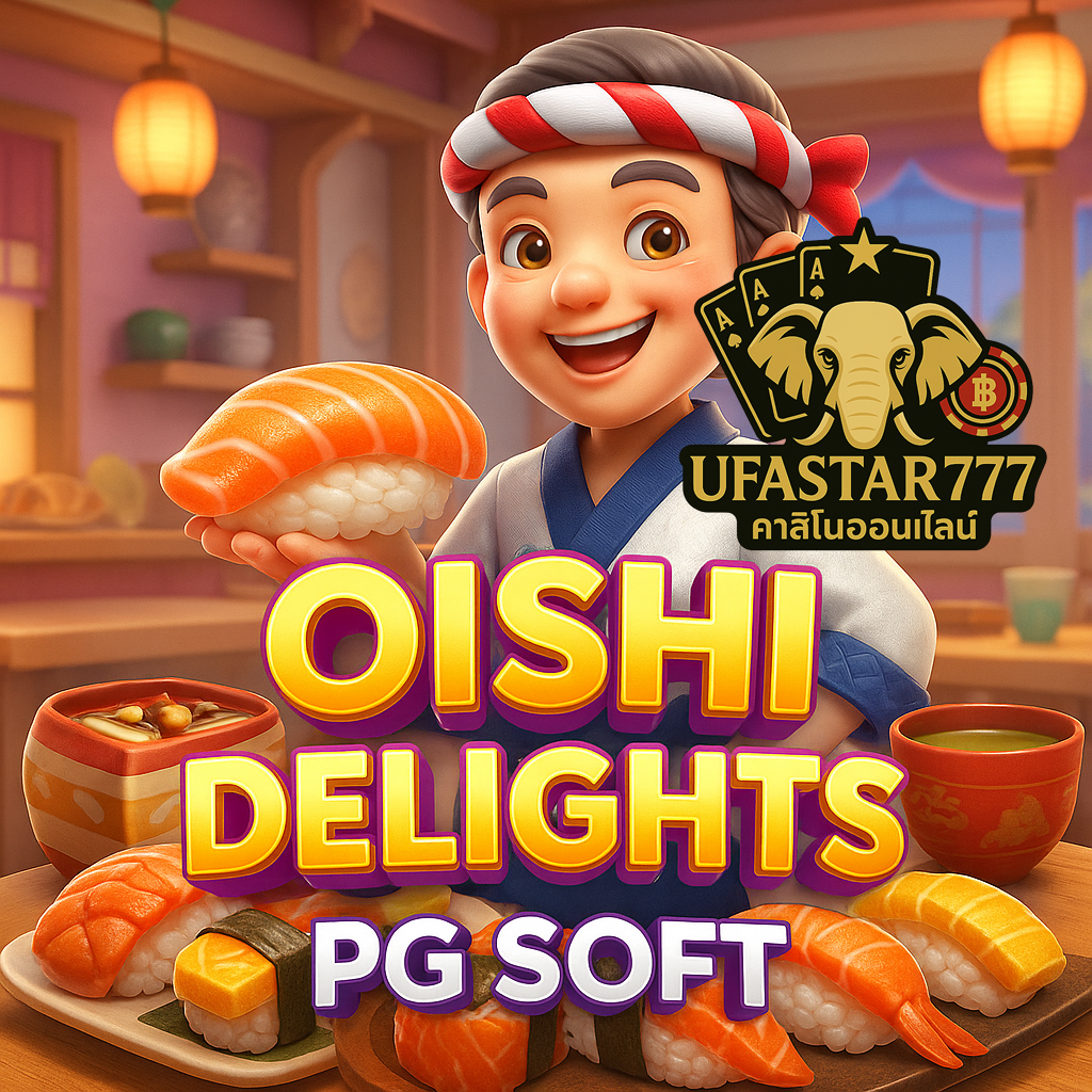 UFASTAR777 เปิดตัวเกมสล็อต OISHI DELIGHTS PGSOFT อร่อยแตกง่าย