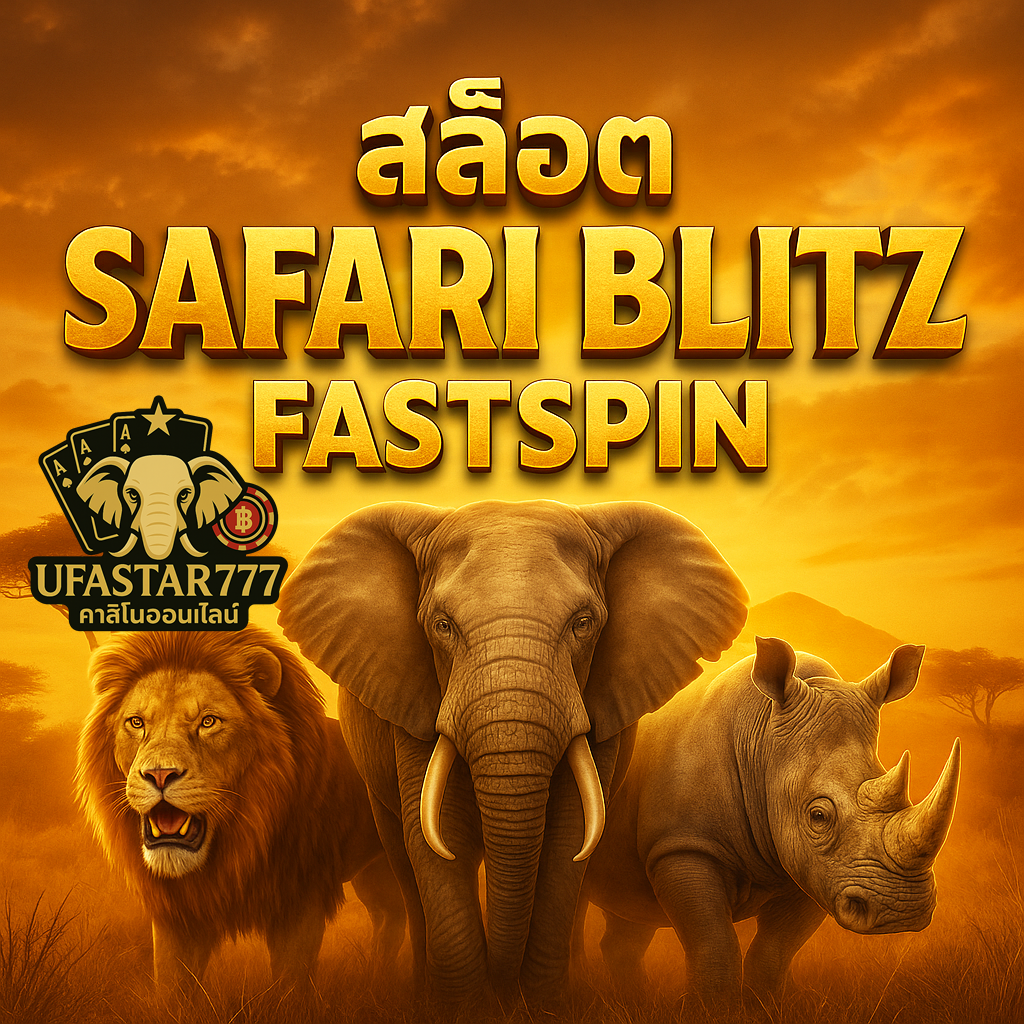 UFASTAR777 สล็อต SAFARI BLITZ FASTSPIN ผจญภัยแตกหนักสุดมันส์