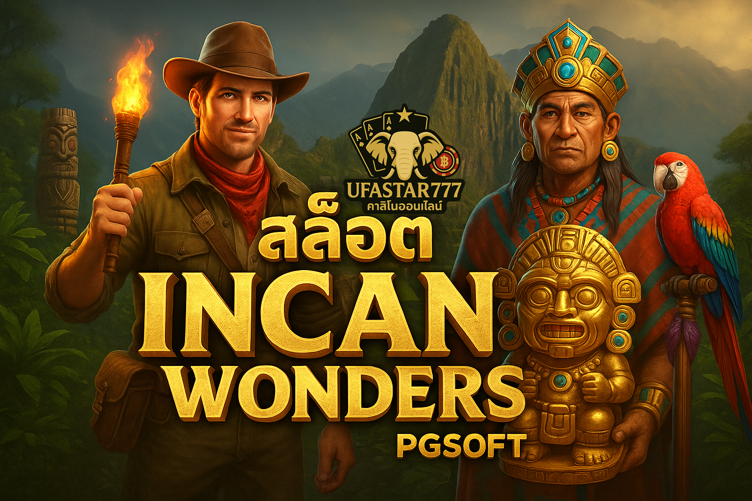 UFASTAR777: สล็อต INCAN WONDERS PGSOFT ผจญภัยขุมทรัพย์โบราณ