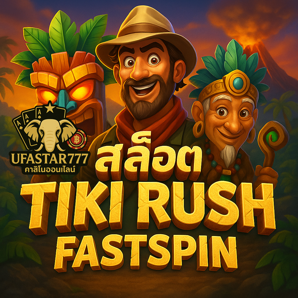 UFASTAR777 สล็อต TIKI RUSH FASTSPIN ลุ้นรางวัลกลางเกาะลึกลับ
