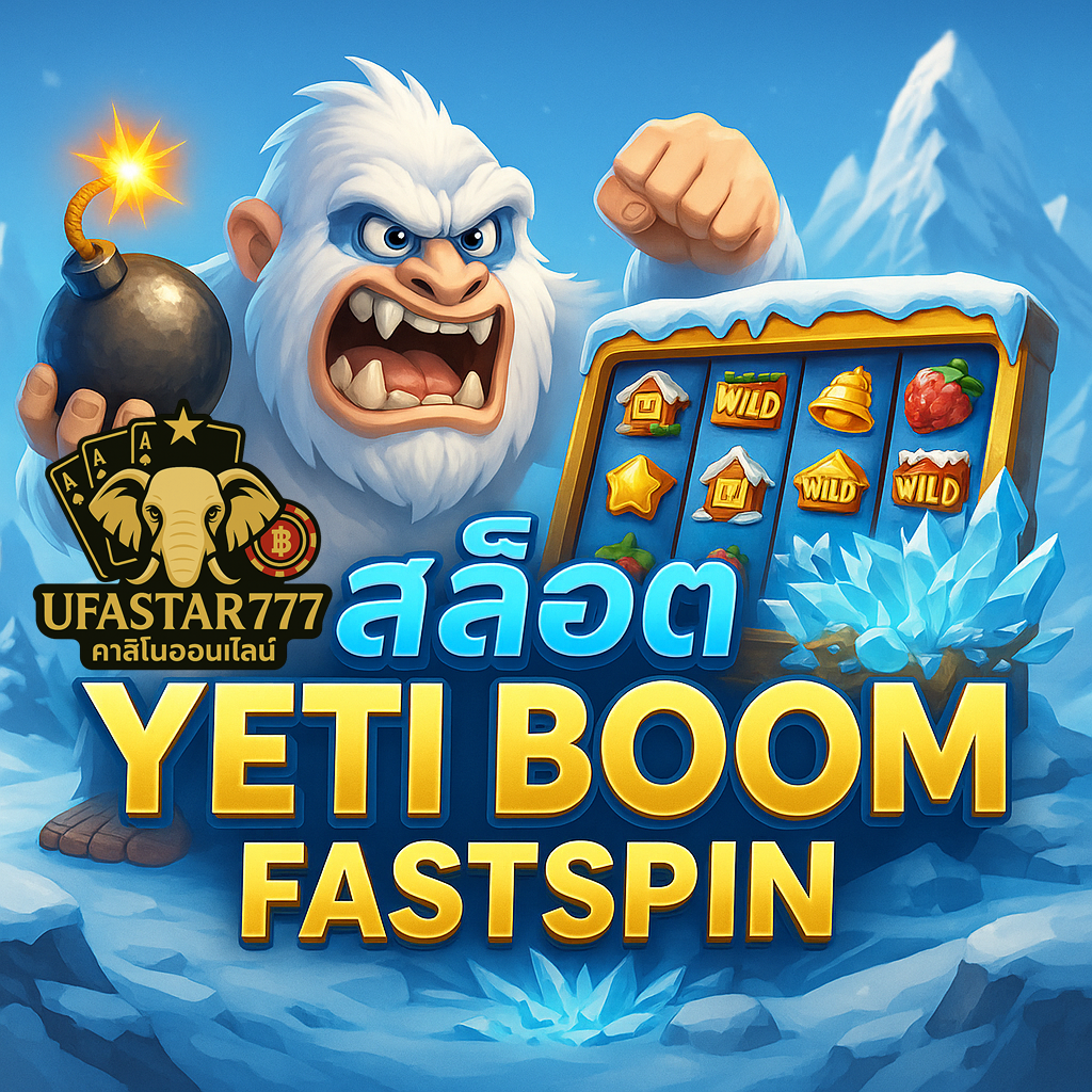 UFASTAR777: สล็อต YETI BOOM FASTSPIN เยติถล่มโบนัสไว