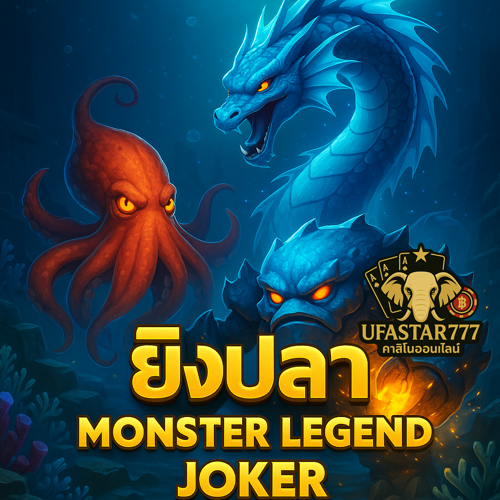 UFASTAR777: ยิงปลา MONSTER LEGEND JOKER ถล่มบอสใต้ทะเลแตกยับ