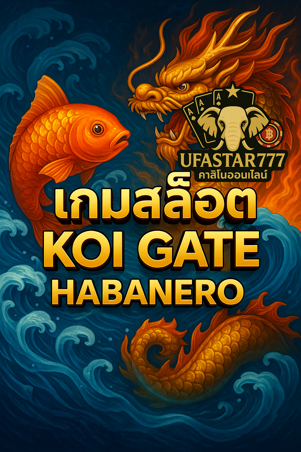 UFASTAR777: เกมสล็อต KOI GATE HABANERO ปลาคาร์ฟนำโชคแตกดี