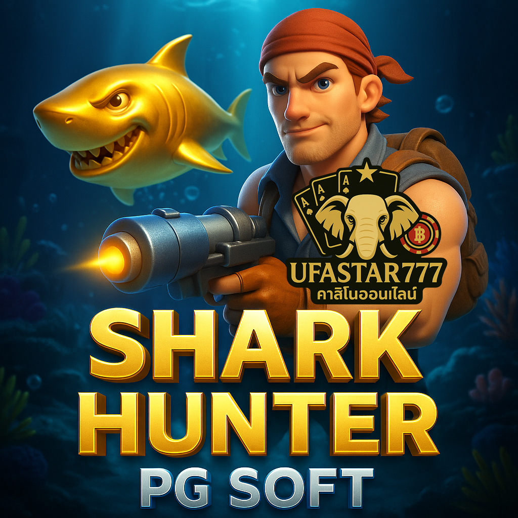 UFASTAR777 ล่าฉลามขุมทรัพย์ในเกมสล็อต SHARK HUNTER PGSOFT สุดมันส์