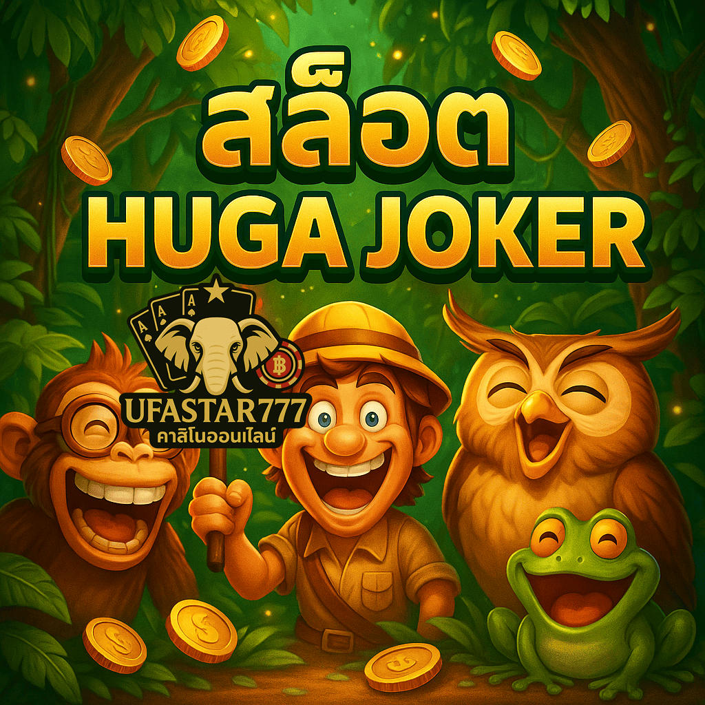UFASTAR777: สล็อต HUGA JOKER ป่าดิบสุดฮา แจ็คพอตแตกไม่ยั้ง